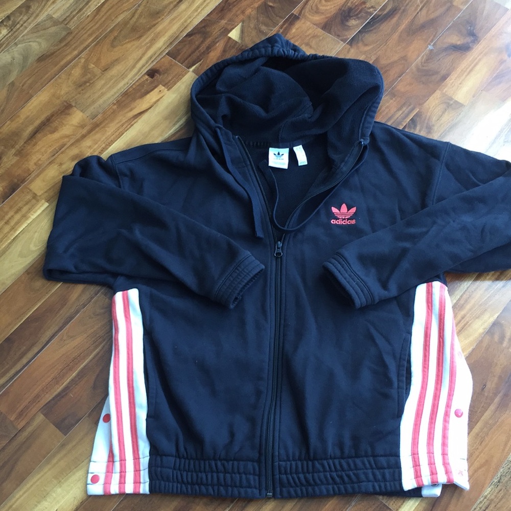 Adidas hoodie size small with side snaps